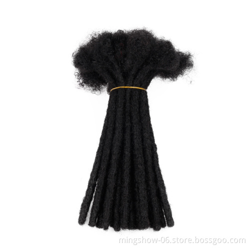 Can Be Bleached and Dyed Handmade 100% human hair faux locs extensions